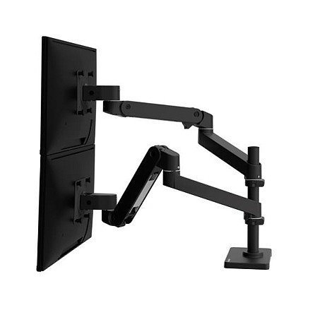 Ergotron LX Pro Series 45-690-292 Soporte Dual para Monitor 27 Pulgadas Negro