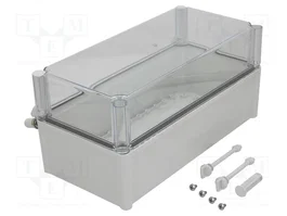 FIBOX SOLID Carcasa Universal con Bisagras Gris