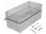 FIBOX SOLID Carcasa Universal con Bisagras Gris