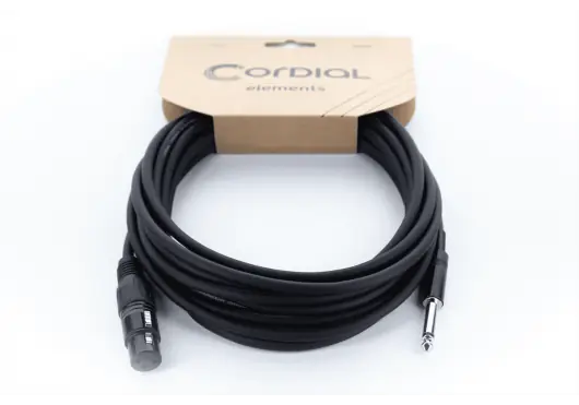 Cordial Cable de Audio Jack XLR/Mono Hembra de 5M