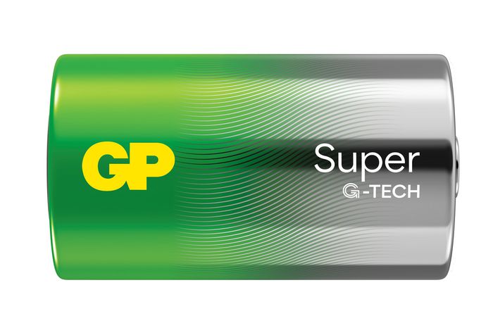 GP Batería Super Alkaline D LR20 13A, Pack de 2