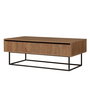 Hanah Home Laxus Takım 9 Juego de Muebles para Sala Nogal y Negro 90x39x40 cm