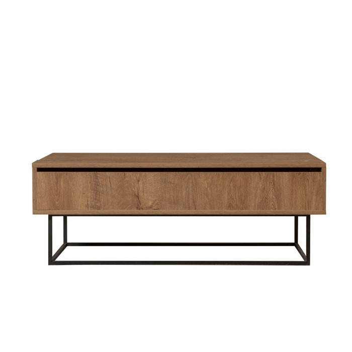 Hanah Home Laxus Takım 9 Juego de Muebles para Sala Nogal y Negro 90x39x40 cm
