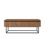 Hanah Home Laxus Takım 9 Juego de Muebles para Sala Nogal y Negro 90x39x40 cm