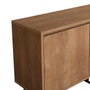 Hanah Home Laxus Takım 9 Juego de Muebles para Sala Nogal y Negro 90x39x40 cm