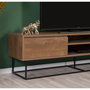 Hanah Home Laxus Takım 9 Juego de Muebles para Sala Nogal y Negro 90x39x40 cm