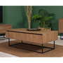 Hanah Home Laxus Takım 9 Juego de Muebles para Sala Nogal y Negro 90x39x40 cm