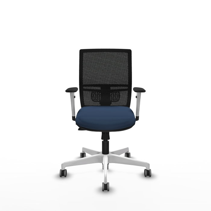 PIQUERAS Y CRESPO Silla de oficina Yunquera con mecanismo Sincro/Traslack Azul marino y Negro PIQUERAS Y CRESPO Silla de oficina Yunquera con mecanismo Sincro/Traslack Azul marino y Negro