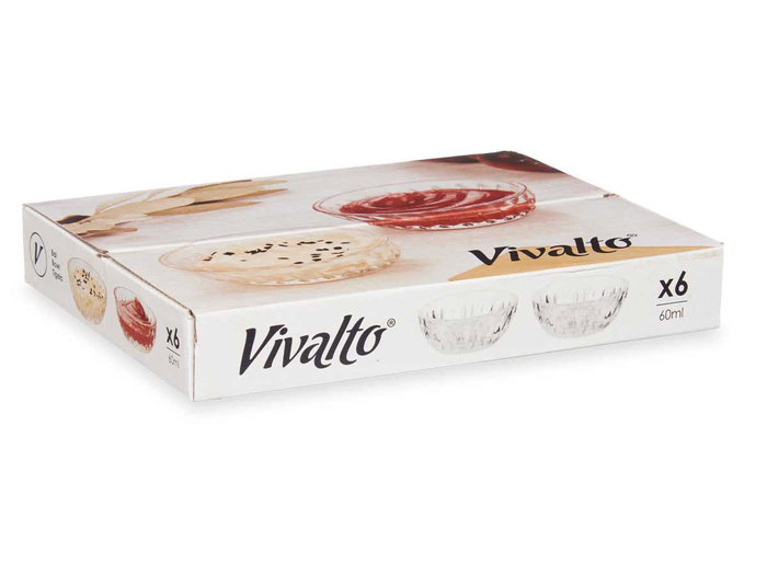 Vivalto Salsero de Vidrio Transparente Redondo 60 ml con Dimensiones 8x8x3 cm (Set de 72) Vivalto Salsero de Vidrio Transparente Redondo 60 ml con Dimensiones 8x8x3 cm (Set de 72)