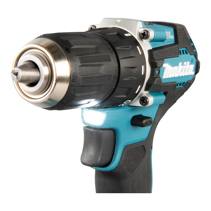 Makita DDF487RFE3 Destornillador Eléctrico Atornillador Percutor a Batería 18V, Portabrocas 1/2", 1700 RPM, Par Máx. 40 Nm, Incluye Batería y Cargador, Color Negro/Azul/Acero Makita DDF487RFE3 Destornillador Eléctrico Atornillador Percutor a Batería 18V, Portabrocas 1/2", 1700 RPM, Par Máx. 40 Nm, Incluye Batería y Cargador, Color Negro/Azul/Acero