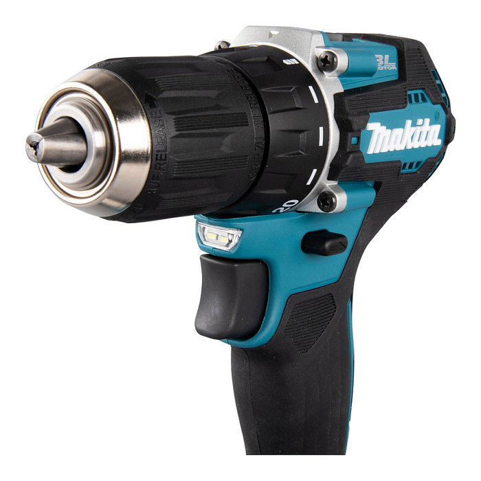 Makita DDF487RFE3 Destornillador Eléctrico Atornillador Percutor a Batería 18V, Portabrocas 1/2", 1700 RPM, Par Máx. 40 Nm, Incluye Batería y Cargador, Color Negro/Azul/Acero Makita DDF487RFE3 Destornillador Eléctrico Atornillador Percutor a Batería 18V, Portabrocas 1/2", 1700 RPM, Par Máx. 40 Nm, Incluye Batería y Cargador, Color Negro/Azul/Acero