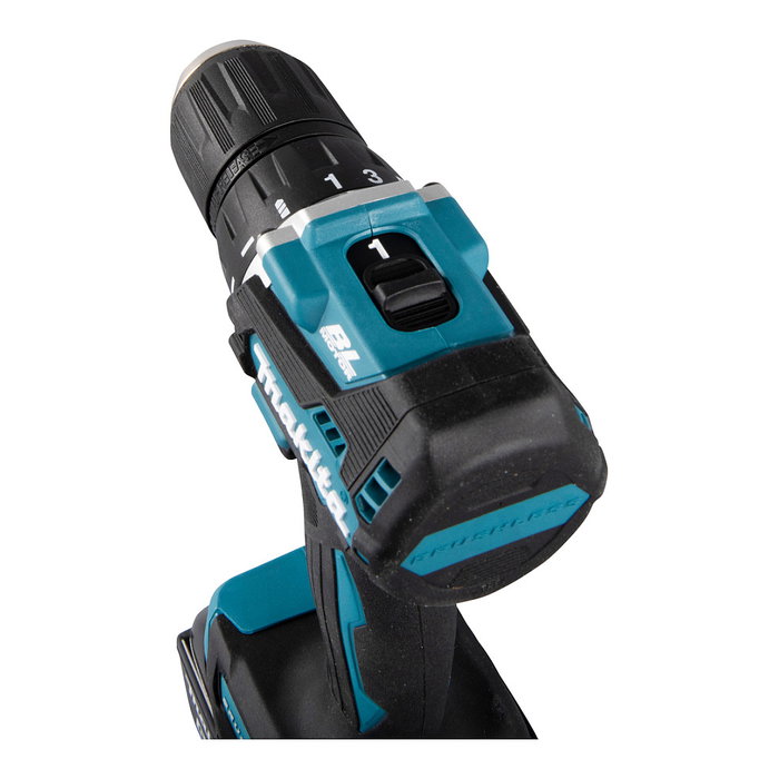 Makita DDF487RFE3 Destornillador Eléctrico Atornillador Percutor a Batería 18V, Portabrocas 1/2", 1700 RPM, Par Máx. 40 Nm, Incluye Batería y Cargador, Color Negro/Azul/Acero Makita DDF487RFE3 Destornillador Eléctrico Atornillador Percutor a Batería 18V, Portabrocas 1/2", 1700 RPM, Par Máx. 40 Nm, Incluye Batería y Cargador, Color Negro/Azul/Acero