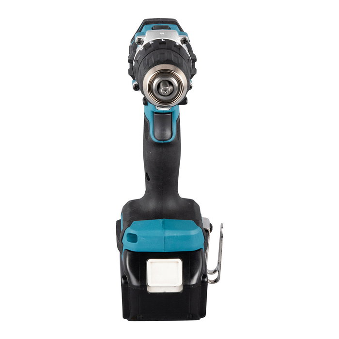 Makita DDF487RFE3 Destornillador Eléctrico Atornillador Percutor a Batería 18V, Portabrocas 1/2", 1700 RPM, Par Máx. 40 Nm, Incluye Batería y Cargador, Color Negro/Azul/Acero Makita DDF487RFE3 Destornillador Eléctrico Atornillador Percutor a Batería 18V, Portabrocas 1/2", 1700 RPM, Par Máx. 40 Nm, Incluye Batería y Cargador, Color Negro/Azul/Acero