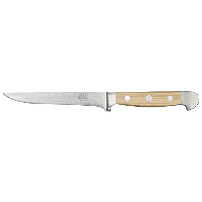 Güde Alpha Boning Knife flexible de 13 cm con mango de madera de peral Güde Alpha Boning Knife flexible de 13 cm con mango de madera de peral