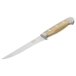 Güde Alpha Boning Knife flexible de 13 cm con mango de madera de peral