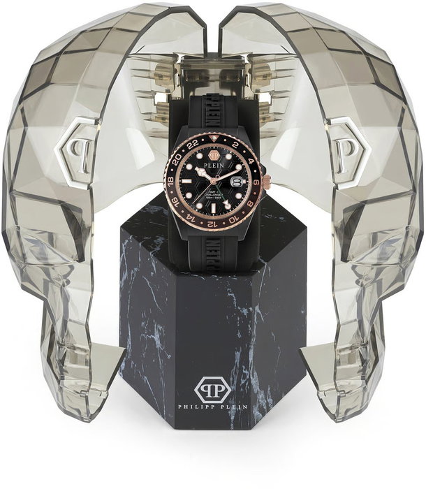 Philipp Plein PWYBA0823 Snake Hexagon Negro