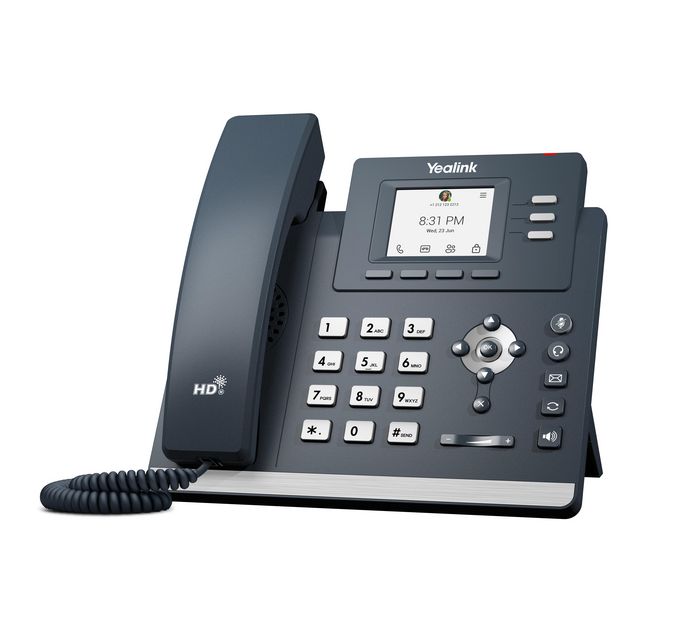 Yealink MP52 Teléfono Básico para Microsoft Teams, Android 9.0, Pantalla No Táctil 2.4 Pulgadas, POE, Puerto USB, Auricular Magnético, Opción Áreas Comunes