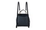 Lucky Bees Mochila 1214 v2, Polipiel, Negro y Gris, Diseño Atemporal, 2 Bolsillos
