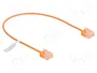 DeLOCK Cable de red RJ45 Cat.6 UTP Ultra Slim 0,3 m Naranja