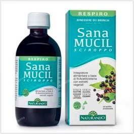 NATURANDO Sanamucil Jarabe 200Ml con N-Acetil Cisteína y Extractos Vegetales para la Fluidez Bronquial