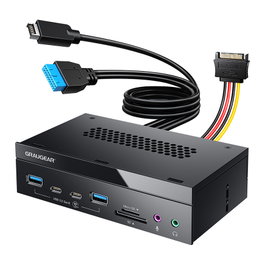 GrauGear G-MP03CR-AU Concentrador de Interfaces con Lector de Tarjetas USB/SD/MicroSD