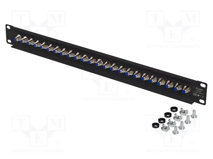 LANBERG Patch Panel 24 puertos 1U negro