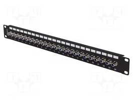 LANBERG Patch Panel 24 puertos 1U negro