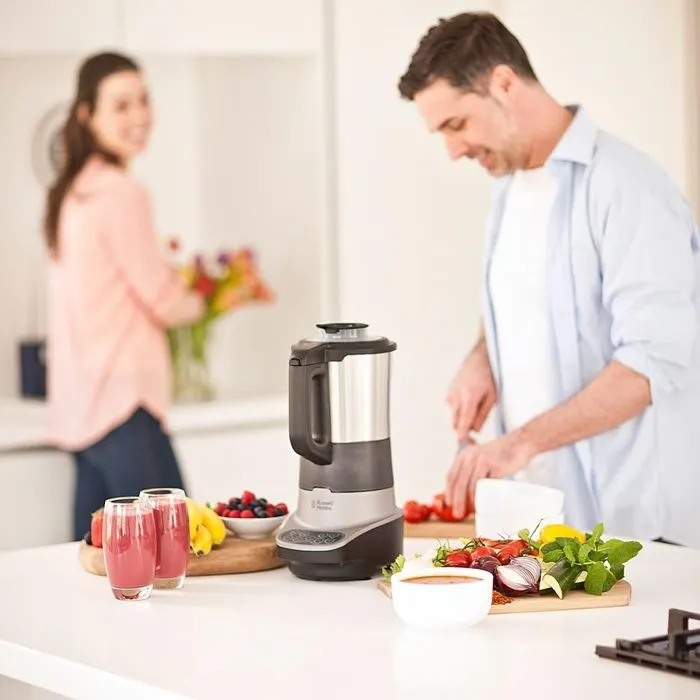 Russell Hobbs Batidora y Preparador de Sopas 2 en 1 21480-56 Gris y Negro Russell Hobbs Batidora y Preparador de Sopas 2 en 1 21480-56 Gris y Negro