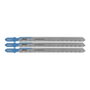Wolfcraft Hojas de sierra de calar HSS con vástago en T para tubos de metal de ø110 mm