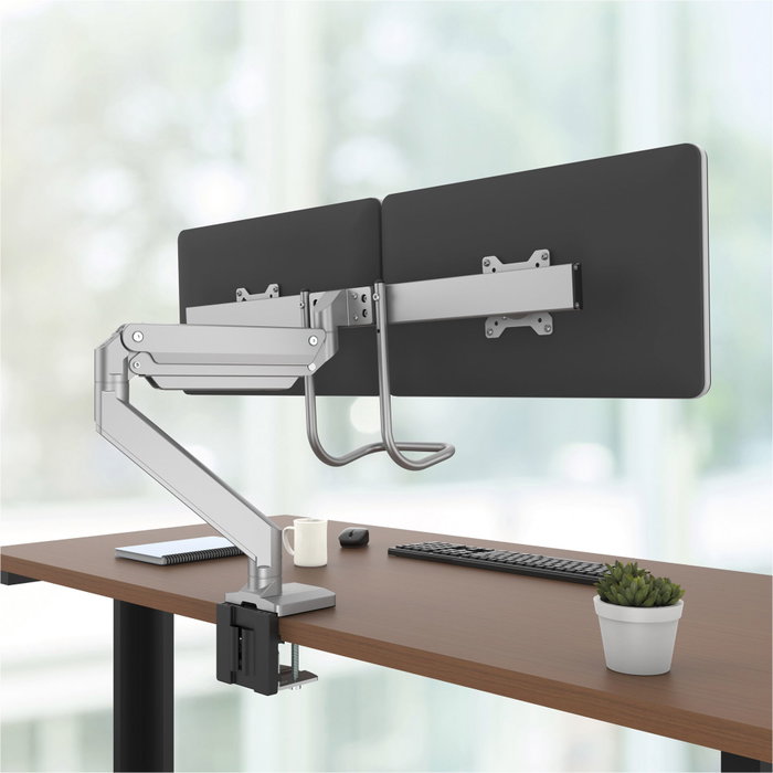 Fellowes Eppa Crossbar Monitor Arm Silver
