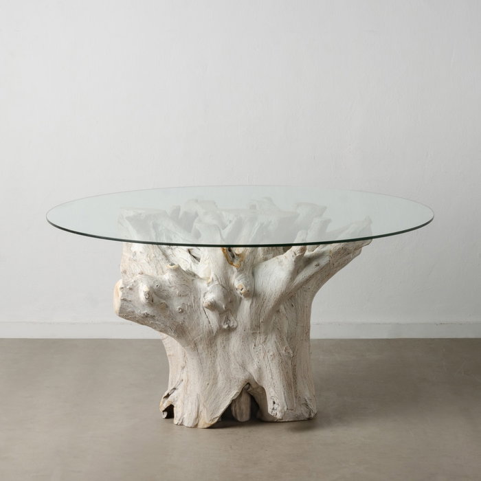 Mesa Comedor Blanco Rozado 140 X 140 X 75 cm Mesa Comedor Blanco Rozado 140 X 140 X 75 cm