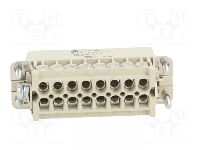 WIELAND Conector HDC Macho 32 Pines Tamaño 32A
