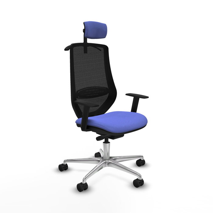 PIQUERAS Y CRESPO Silla de oficina Mardos con mecanismo Sincro/Traslack Azul claro/Negro PIQUERAS Y CRESPO Silla de oficina Mardos con mecanismo Sincro/Traslack Azul claro/Negro