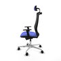 PIQUERAS Y CRESPO Silla de oficina Mardos con mecanismo Sincro/Traslack Azul claro/Negro