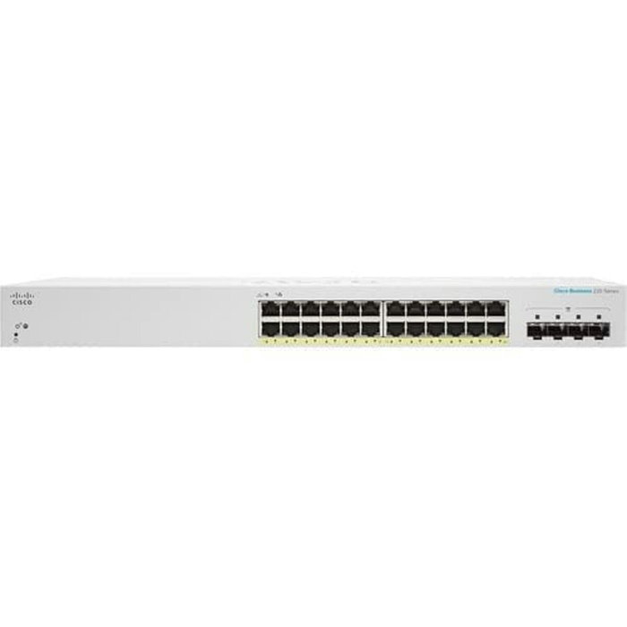 Cisco CBS220-24P-4G Switch Gestionado L2 24 Puertos PoE+ y 4 SFP Blanco