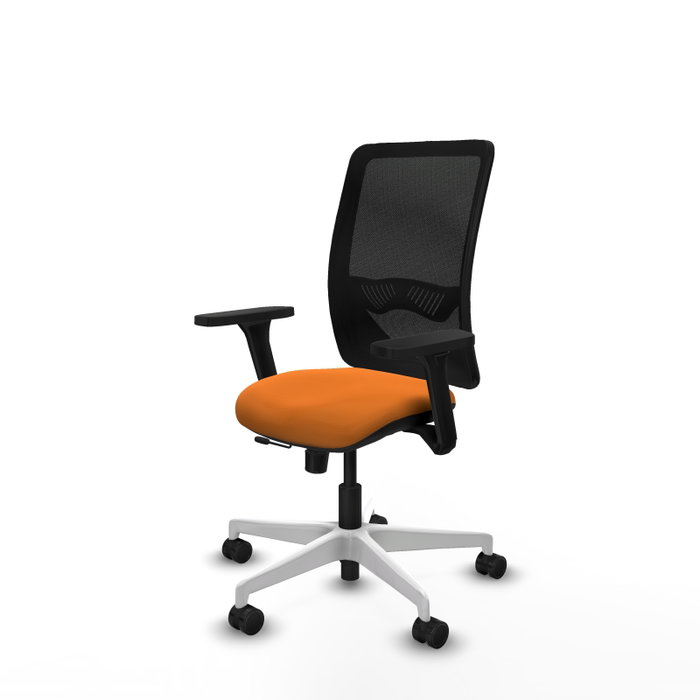 PIQUERAS Y CRESPO Silla de oficina Zulema con mecanismo Sincro/Traslack, Naranja y Negro PIQUERAS Y CRESPO Silla de oficina Zulema con mecanismo Sincro/Traslack, Naranja y Negro