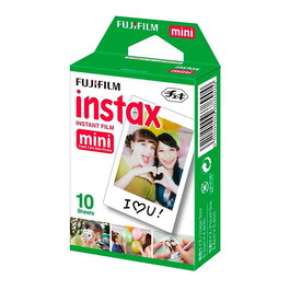 FUJIFILM Película Instax Mini 10 Fotogramas con Marco Blanco, ISO 800, Compatible con Cámaras Instax Mini