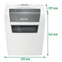 LEITZ IQ home Trituradora de documentos con corte de partículas, 6 hojas, blanco