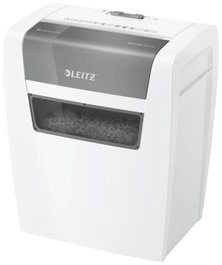 LEITZ IQ home Trituradora de documentos con corte de partículas, 6 hojas, blanco