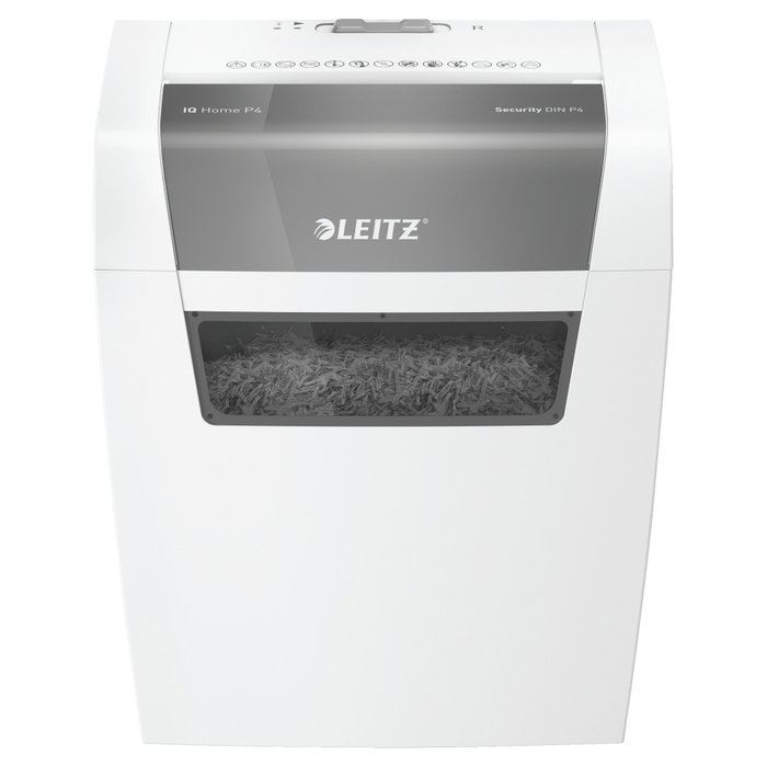 LEITZ IQ home Triturador de papel de corte en partículas Blanco