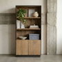 Ixia Alacena Natural de Madera de Mango Ohio 90 x 44 x 180 cm