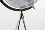 DKD Home Decor Globo Terráqueo con Base de Pie Blanco Metal y Plástico