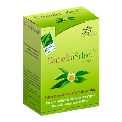 CIEN POR CIEN NATURAL Cameliaselect 60 Cap. Extracto Té Verde Libre Cafeína Antioxidante CIEN POR CIEN NATURAL Cameliaselect 60 Cap. Extracto Té Verde Libre Cafeína Antioxidante