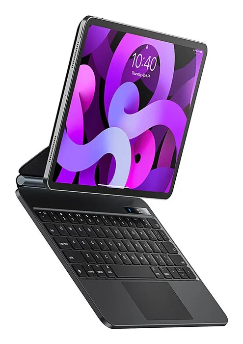 Baseus Brilliance Libro Teclado para iPad 10 (2022) 27.7 cm (10.9") - Gris, Microfibra y PC, Resistente a Rayones, Batería Integrada