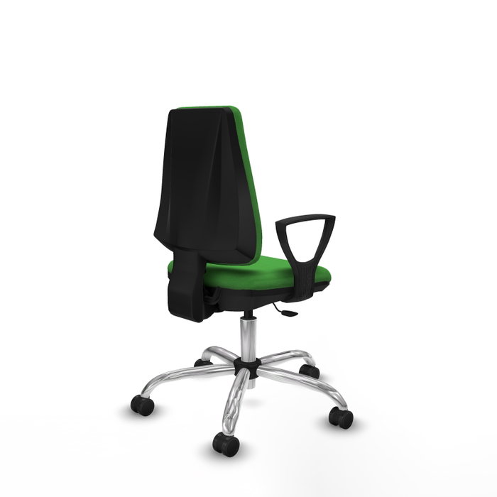 PIQUERAS Y CRESPO Silla de oficina Elche Verde con Brazos Fijos PIQUERAS Y CRESPO Silla de oficina Elche Verde con Brazos Fijos