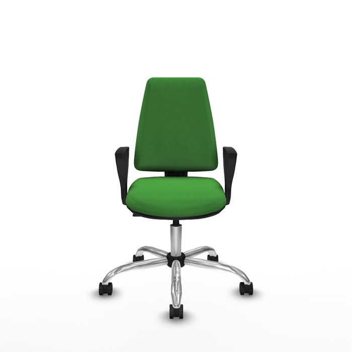 PIQUERAS Y CRESPO Silla de oficina Elche Verde con Brazos Fijos PIQUERAS Y CRESPO Silla de oficina Elche Verde con Brazos Fijos