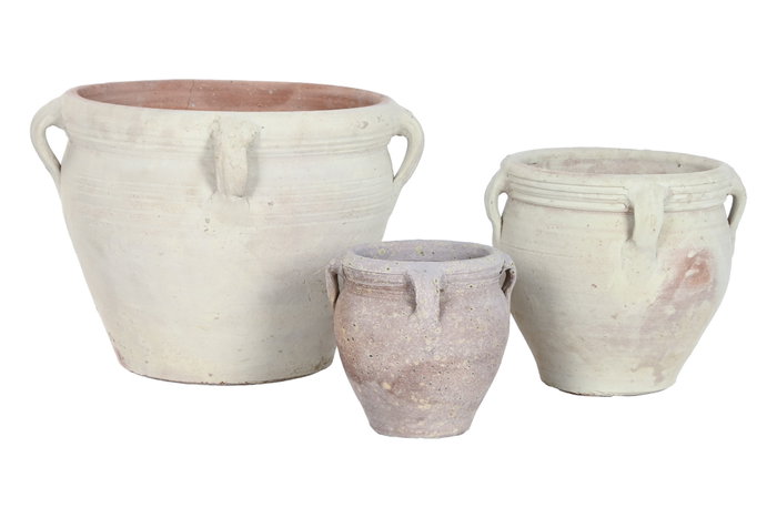 DKD Home Decor Set de 3 Ánforas de Terracota Colección JERBA DKD Home Decor Set de 3 Ánforas de Terracota Colección JERBA