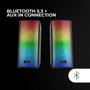 Mars Gaming MSRGB2 Altavoces Bluetooth con Iluminación RGB Full Mesh, 15W, Negro