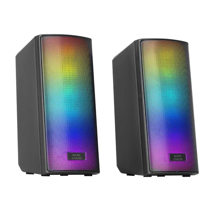 Mars Gaming MSRGB2 Altavoz Bluetooth Gaming Stereo 15W Negro con Iluminación RGB Full Mesh, DSP, Bluetooth 5.3, Conexión Jack 3.5mm y Lector MicroSD, Altavoz Portátil Mars Gaming MSRGB2 Altavoz Bluetooth Gaming Stereo 15W Negro con Iluminación RGB Full Mesh, DSP, Bluetooth 5.3, Conexión Jack 3.5mm y Lector MicroSD, Altavoz Portátil