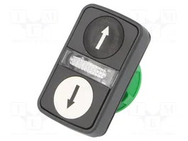 SCHNEIDER ELECTRIC Interruptor Doble Harmony XB5 22mm Blanco/Negro
